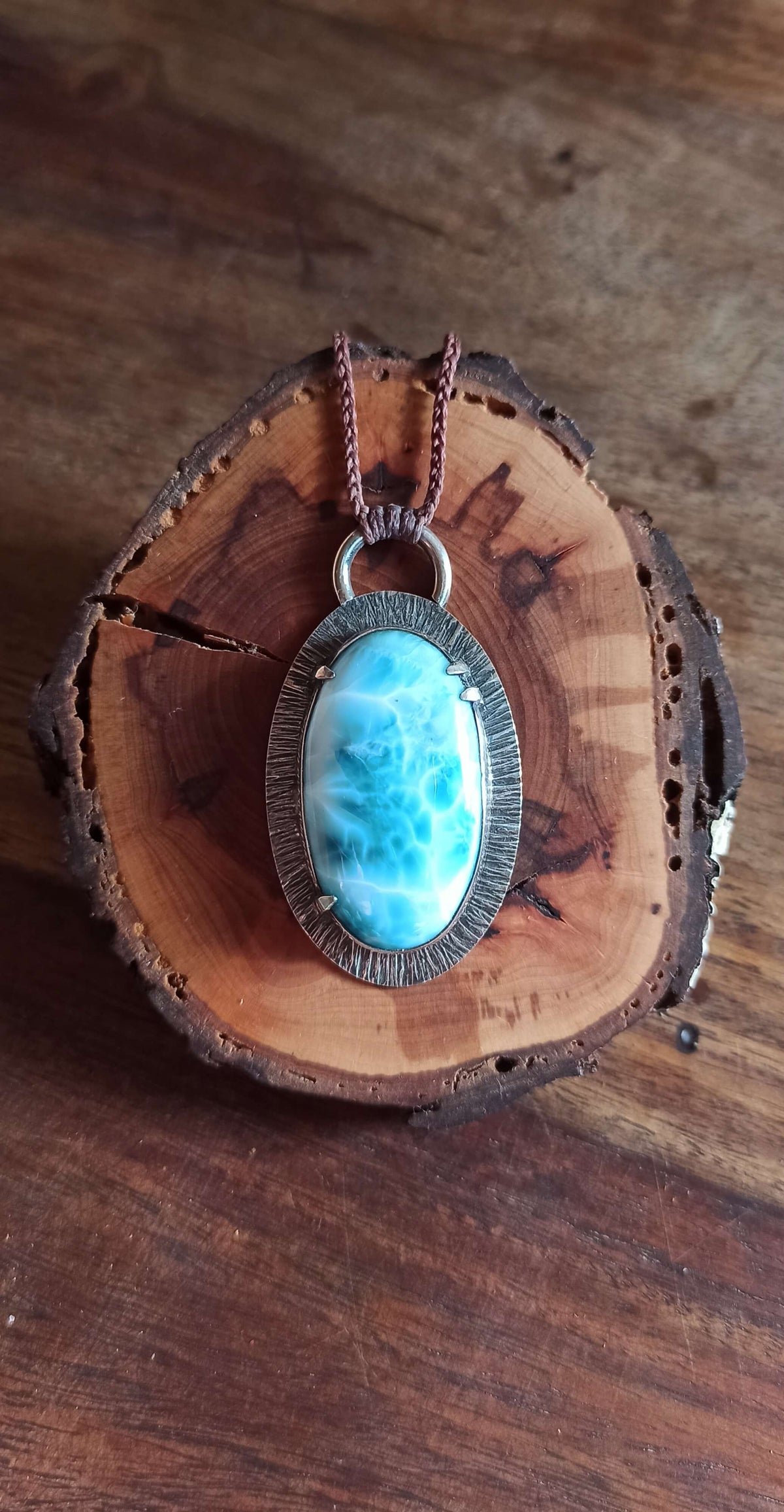 Pendentif Argent ~ Larimar