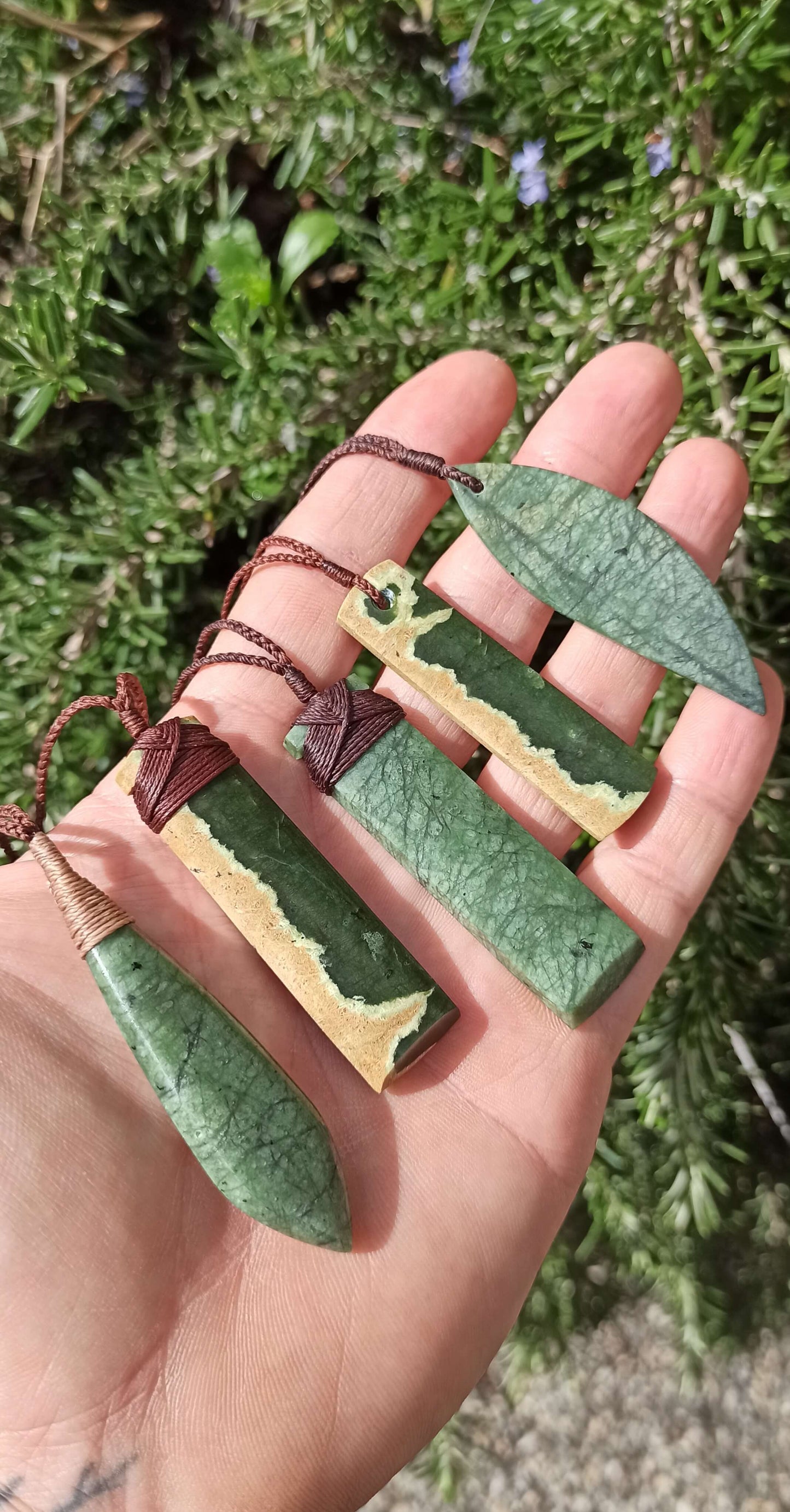 Pendentif Toki Bowenite 🌿 Nouvelle Calédonie