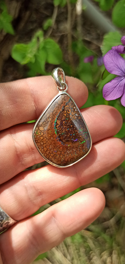 Pendentif Opale Yowah Australie