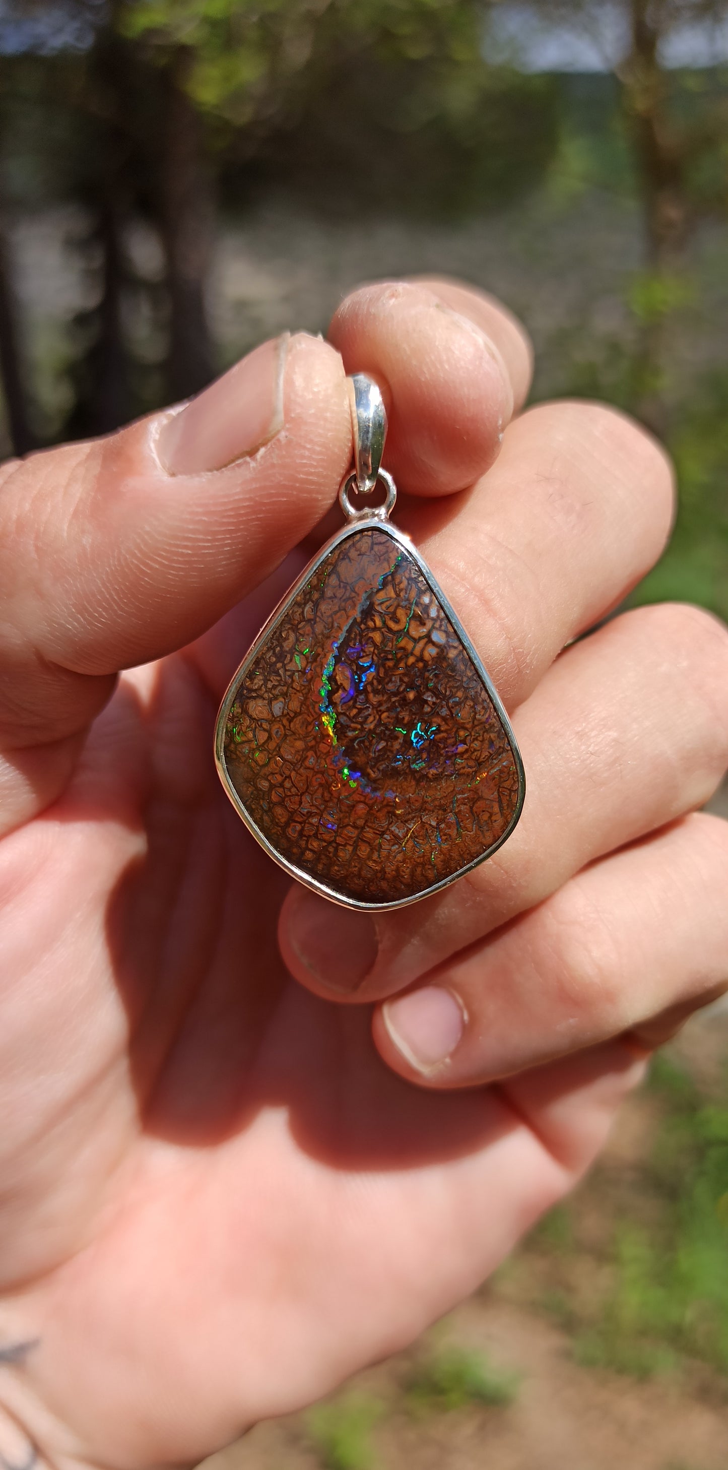 Pendentif Opale Yowah Australie