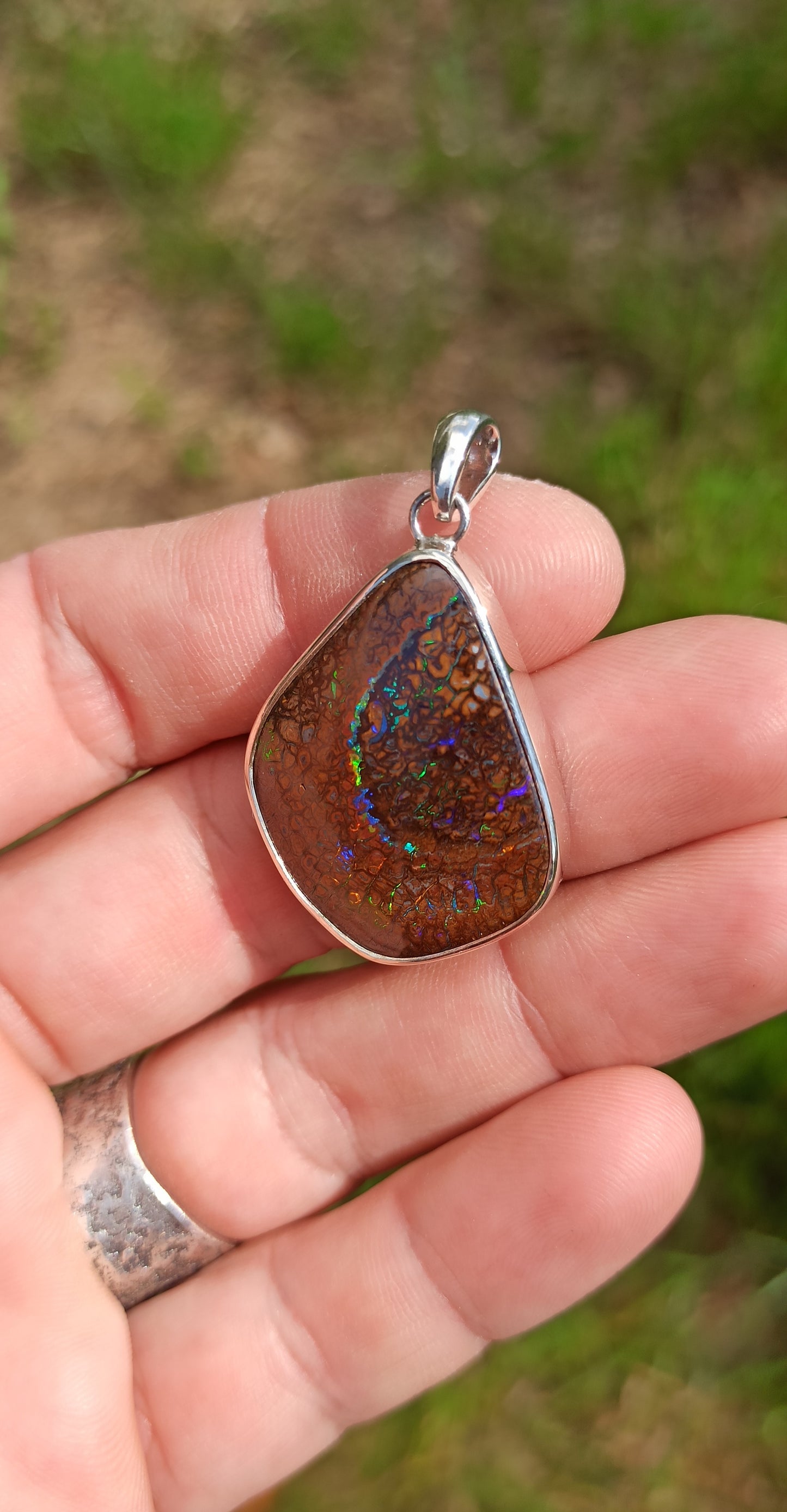 Pendentif Opale Yowah Australie