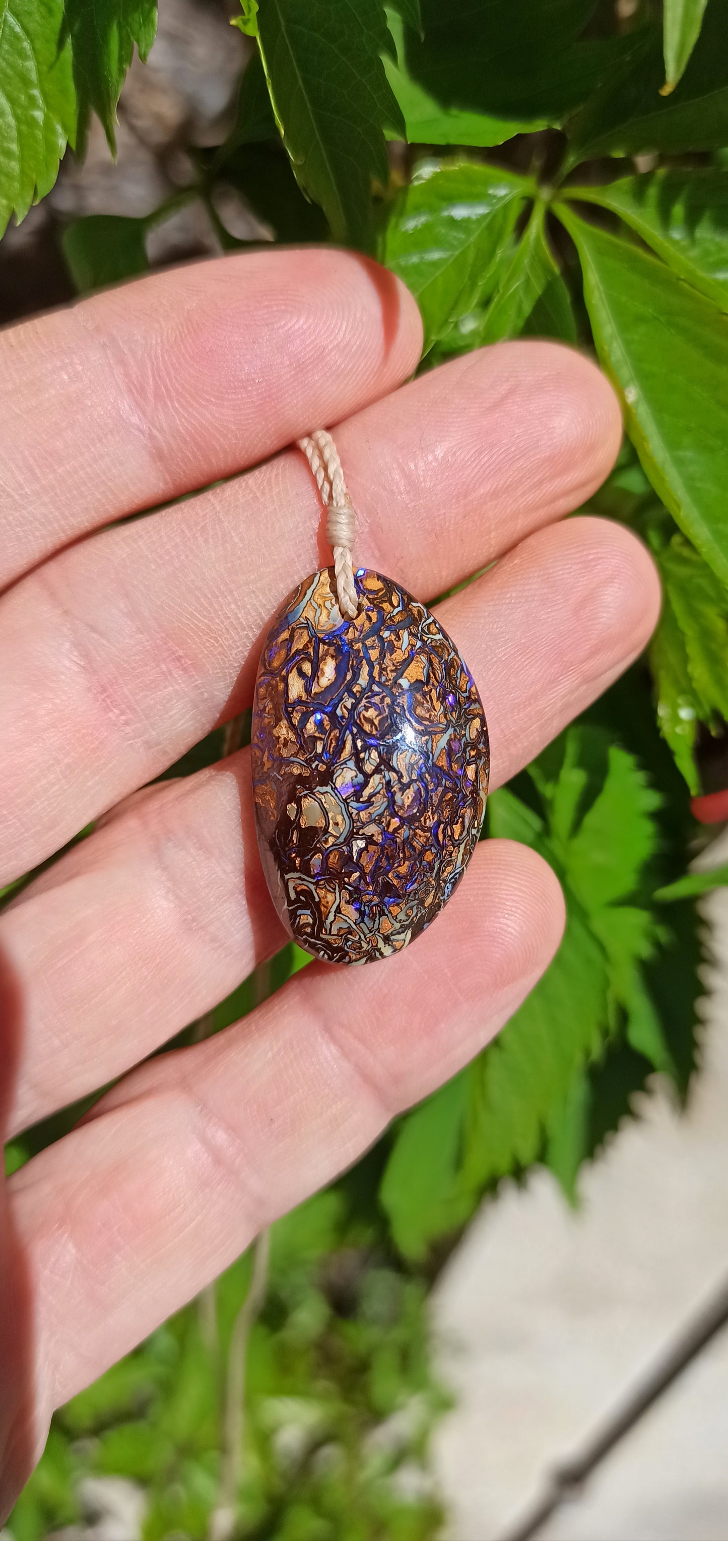 Pendentif Opale Boulder de Koroit
