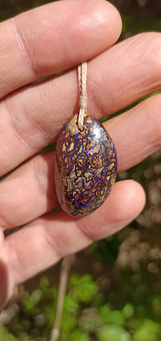 Pendentif Opale Boulder de Koroit