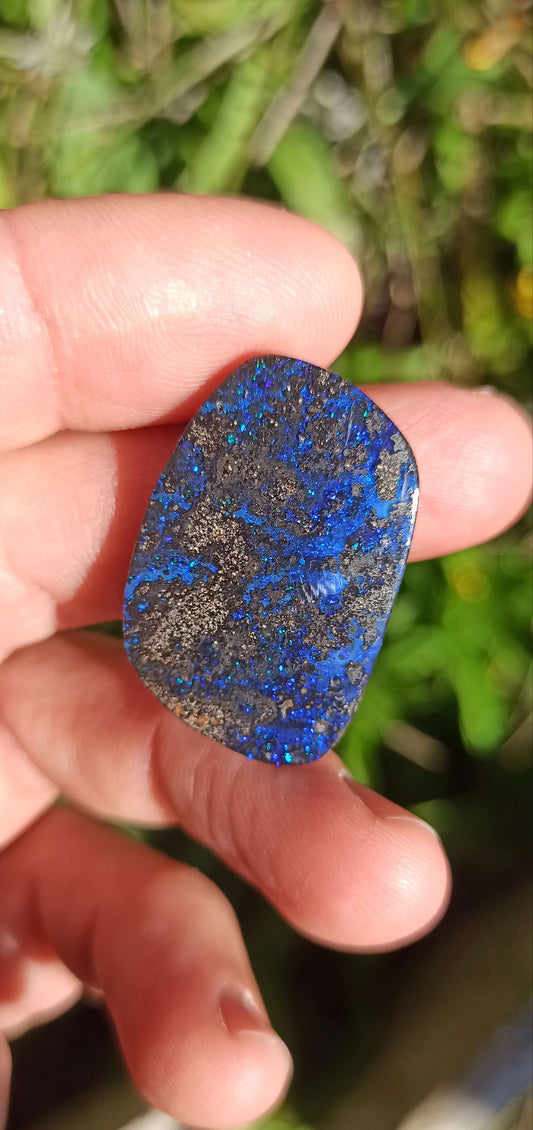 Cosmic Blue Boulder Opal ~ Winton