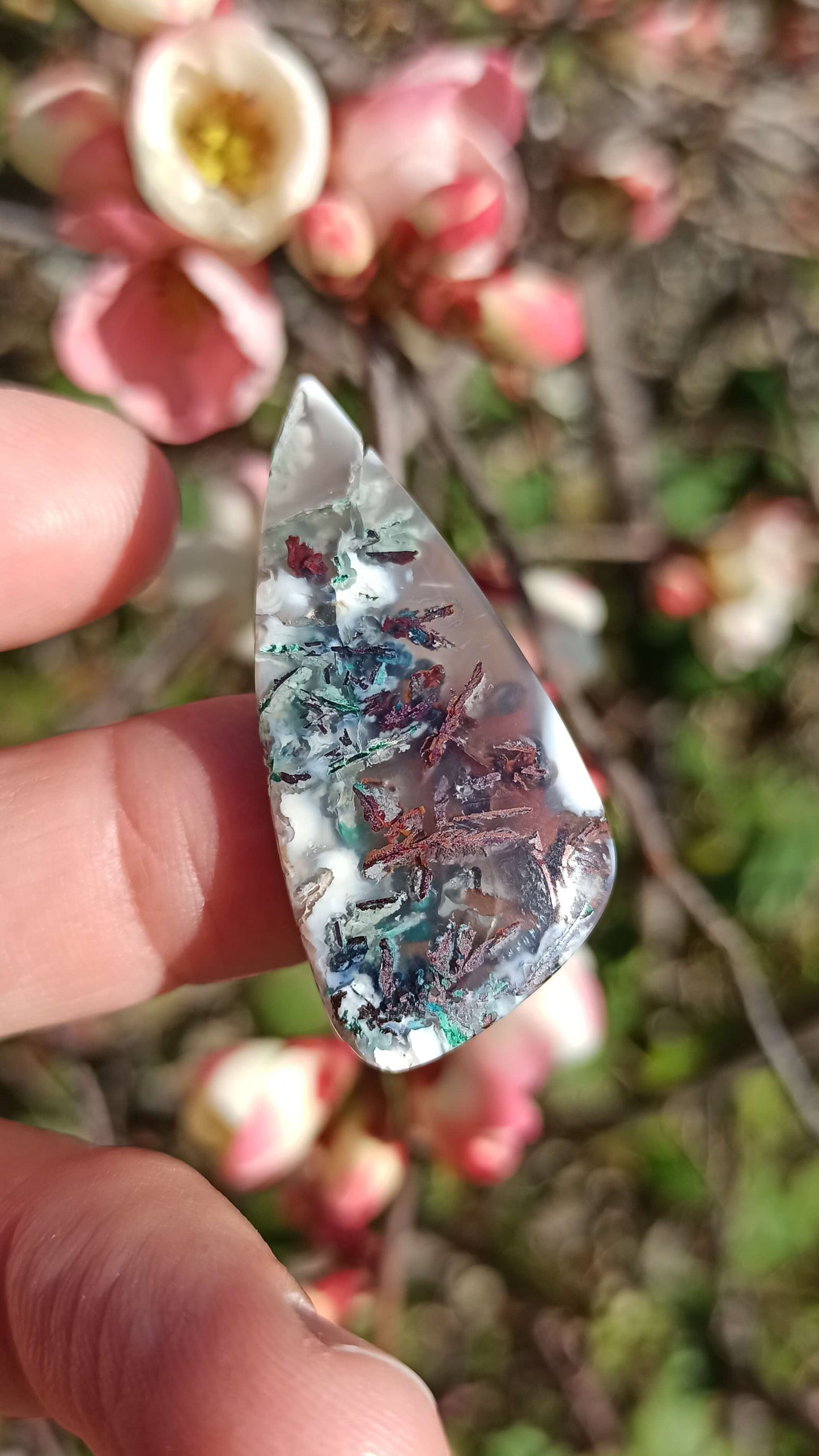 Calcédoine Cuprifère ~ Cabochon
