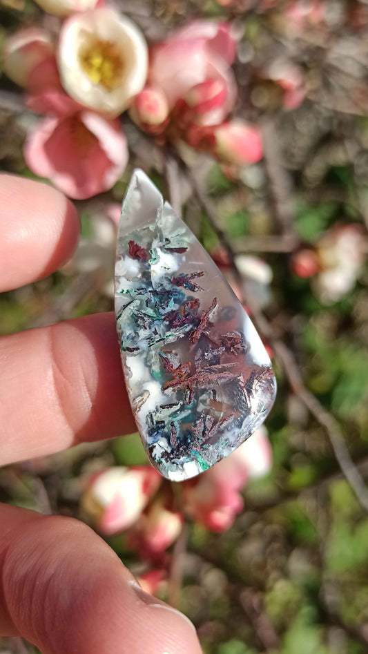 Calcédoine Cuprifère ~ Cabochon