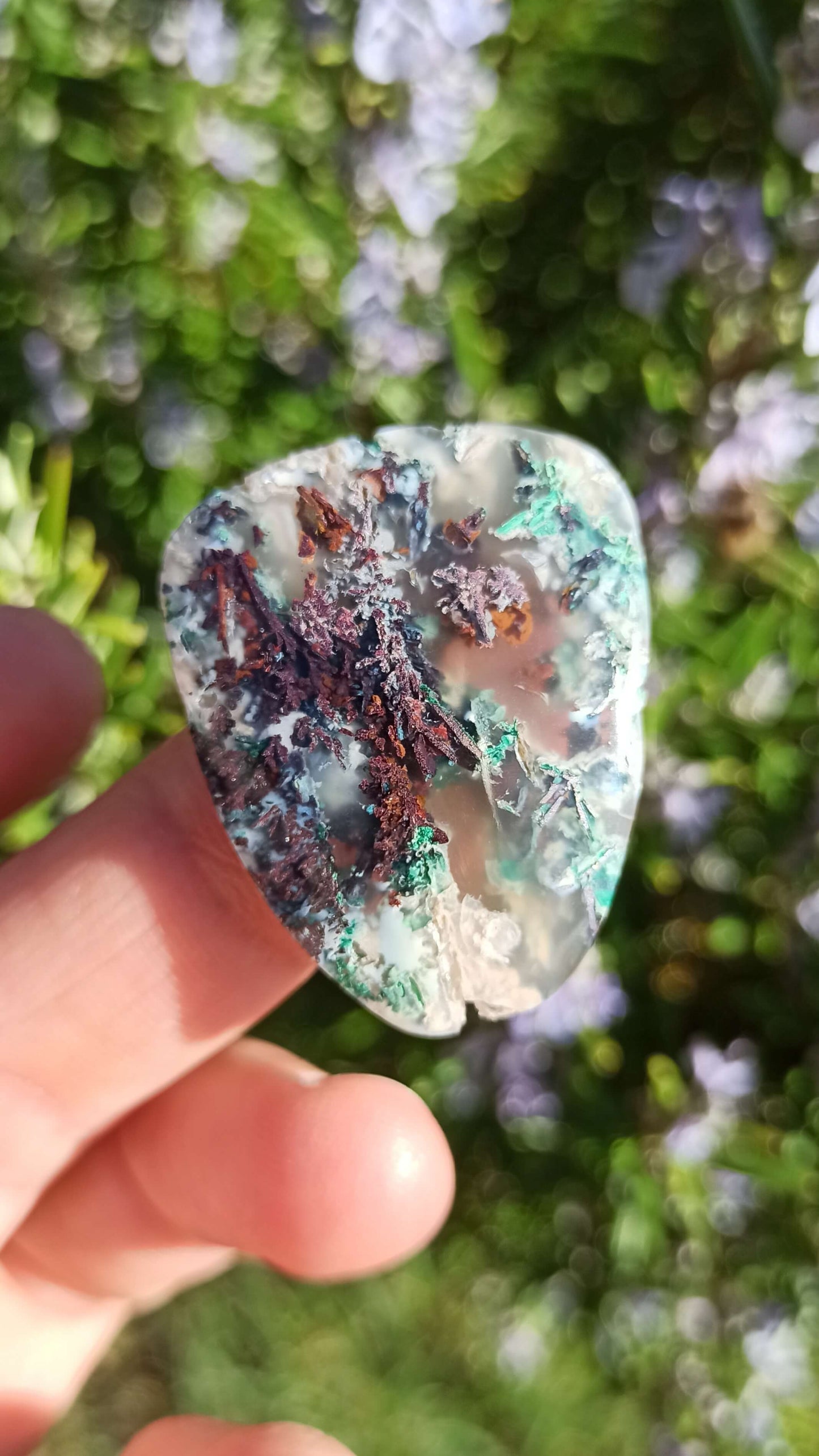 Calcédoine Cuprifère ~ Cabochon