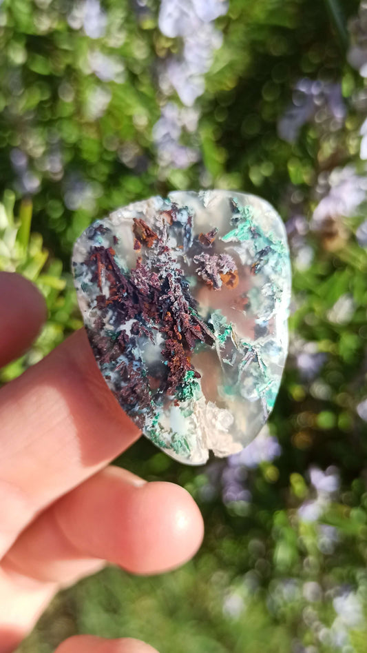Calcédoine Cuprifère ~ Cabochon