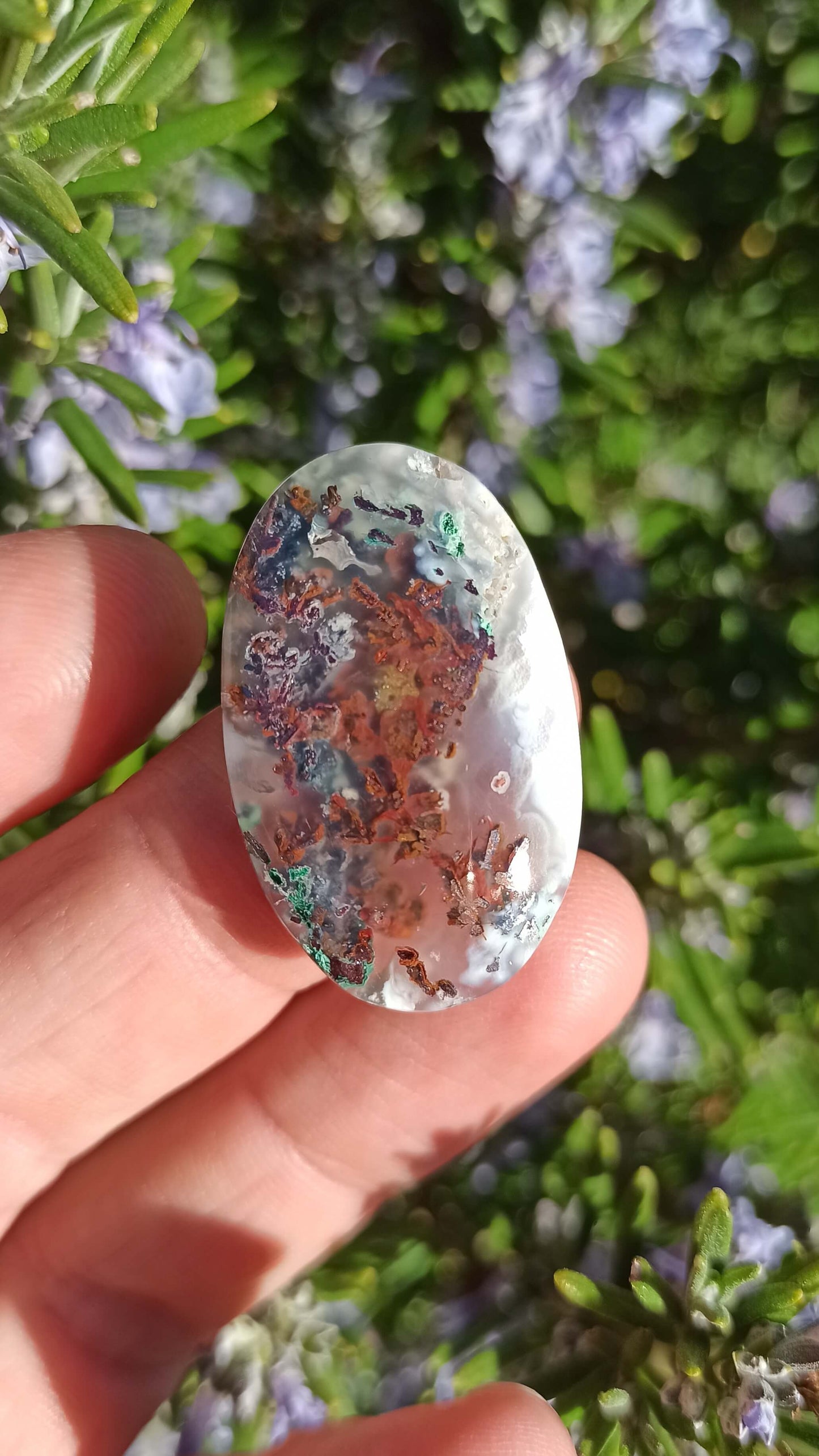 Calcédoine Cuprifère ~ Cabochon