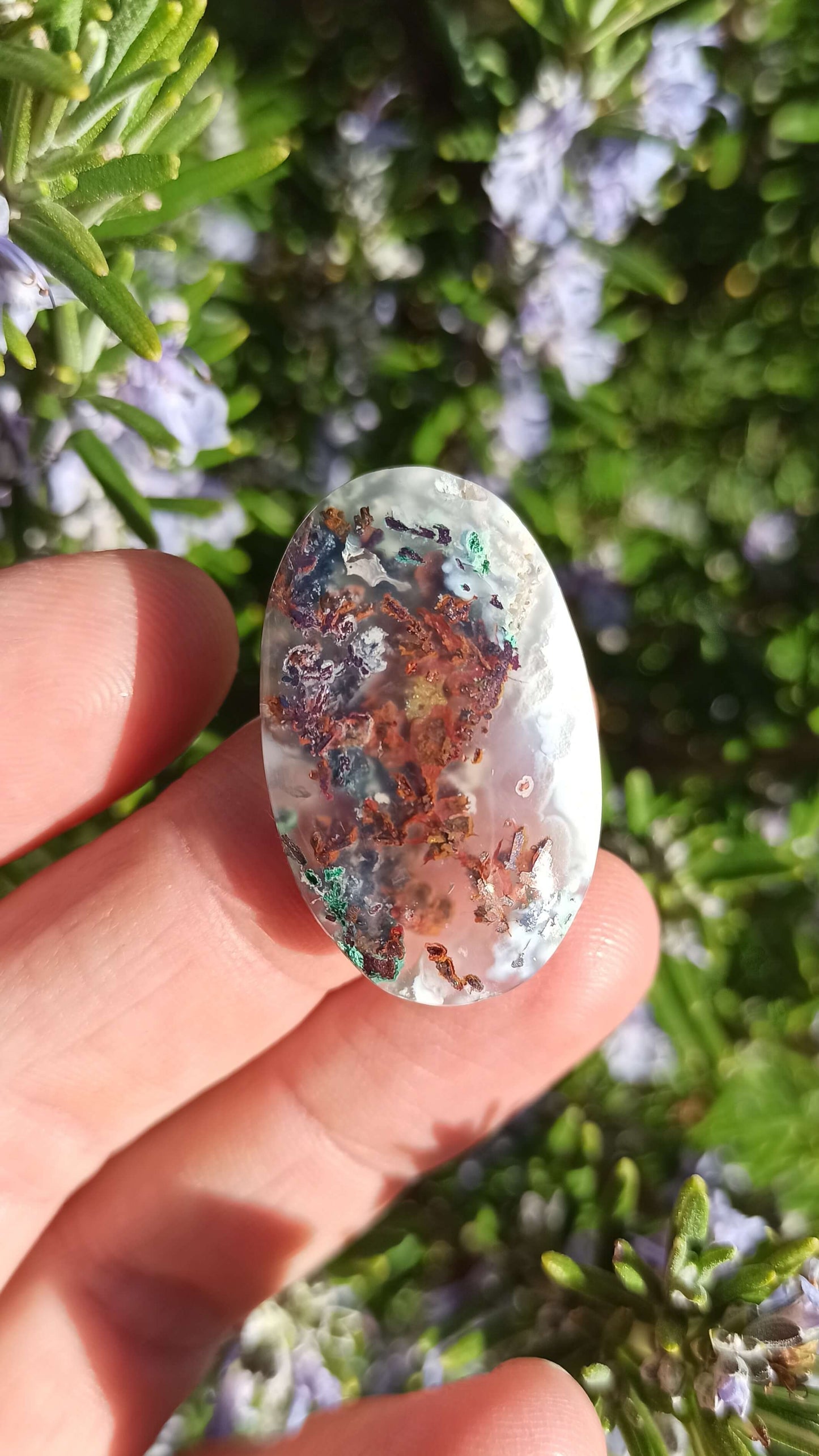 Calcédoine Cuprifère ~ Cabochon
