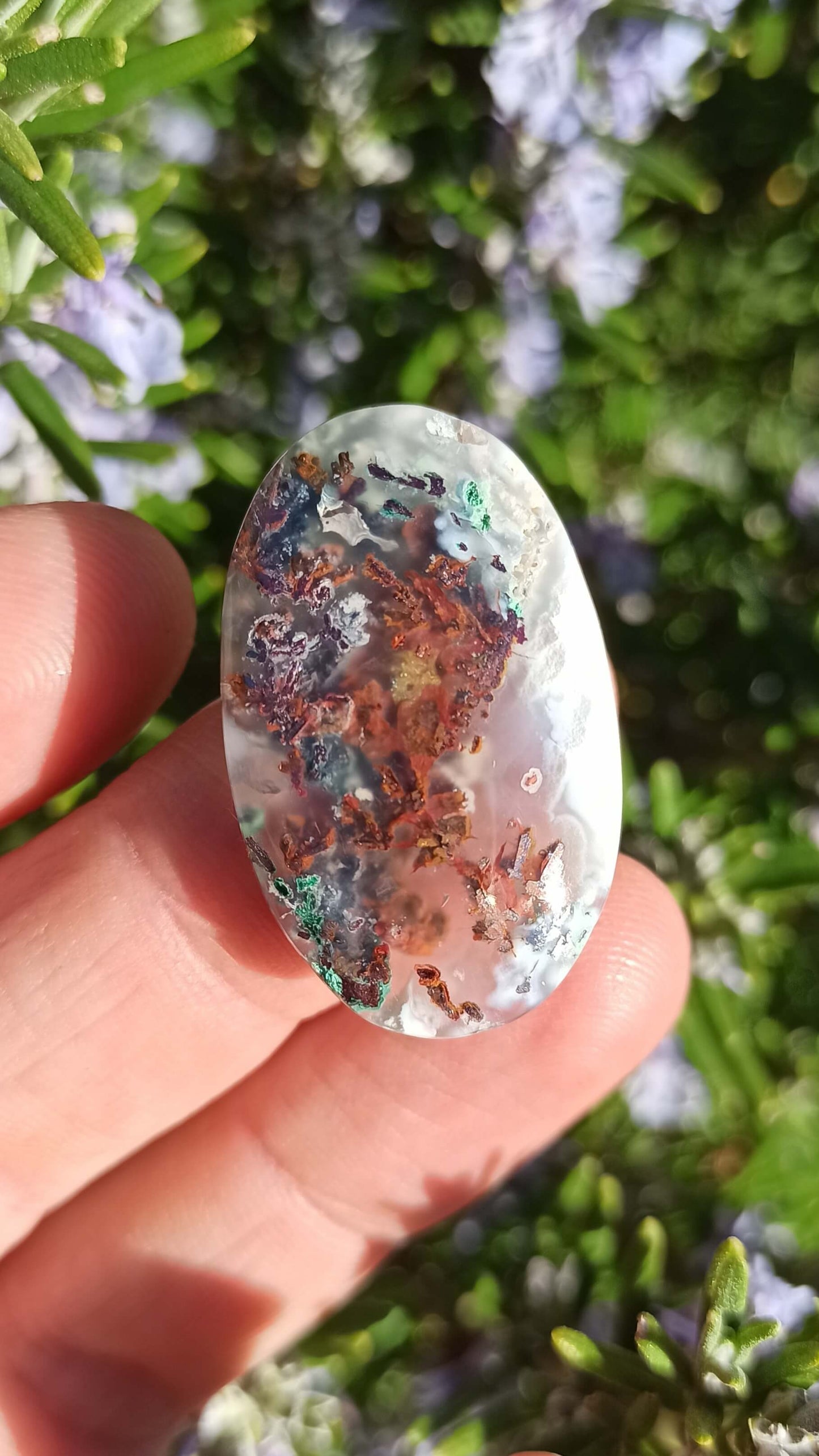 Calcédoine Cuprifère ~ Cabochon