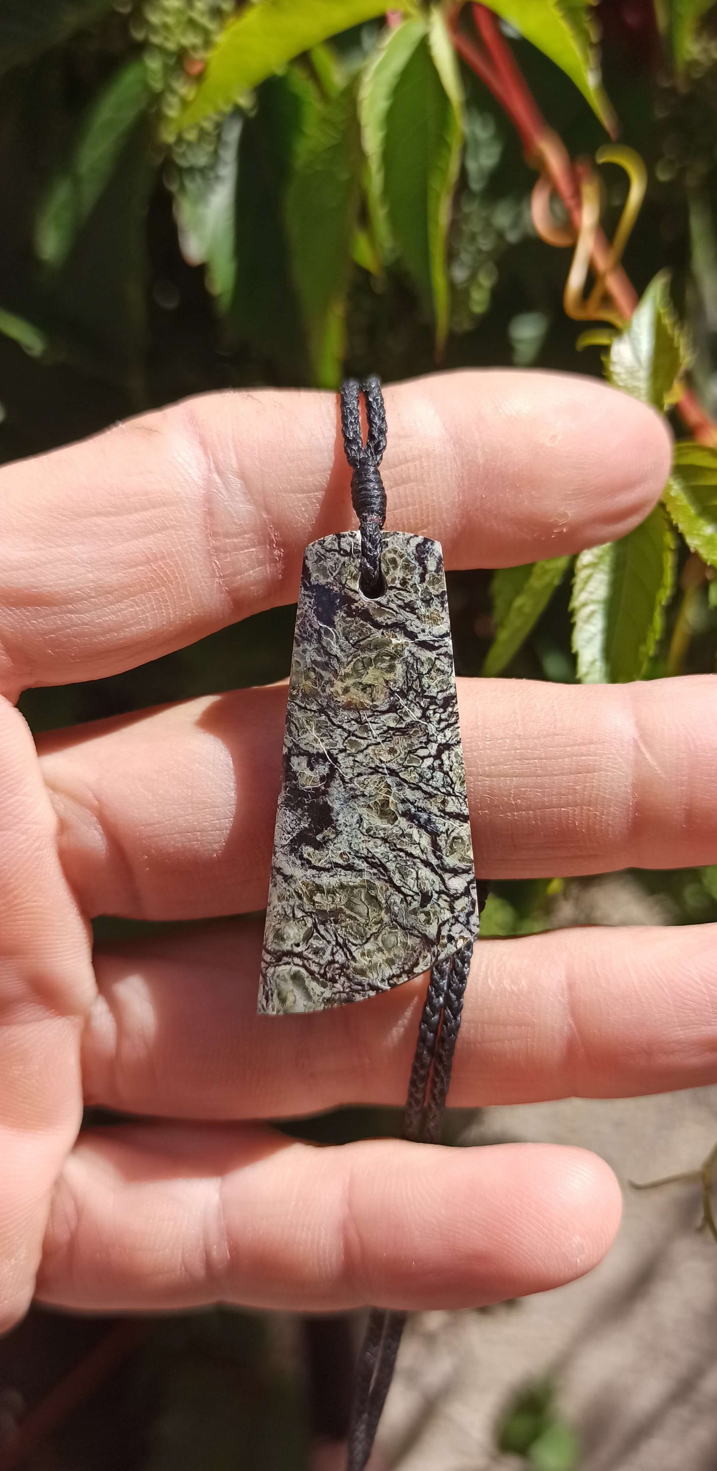 Pendentif Serpentine 🌿 Nouvelle Calédonie
