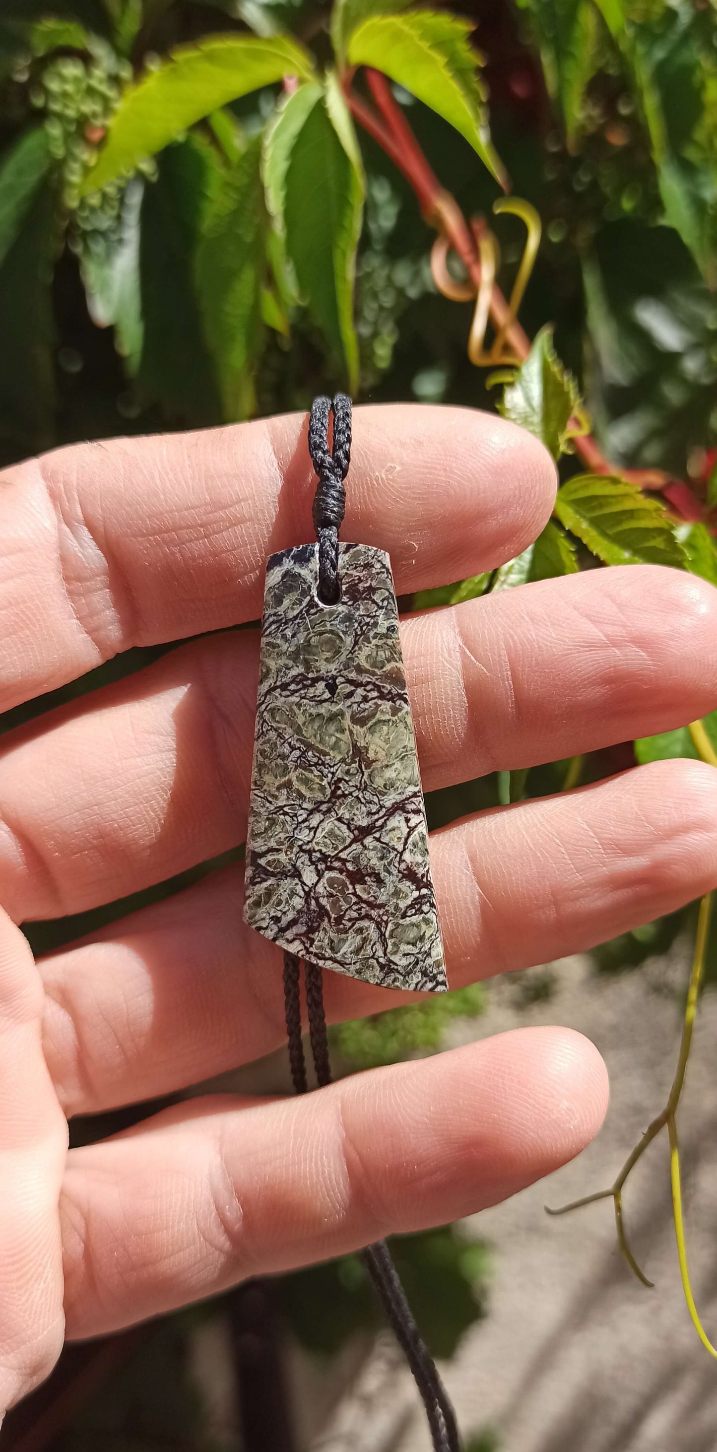 Pendentif Serpentine 🌿 Nouvelle Calédonie