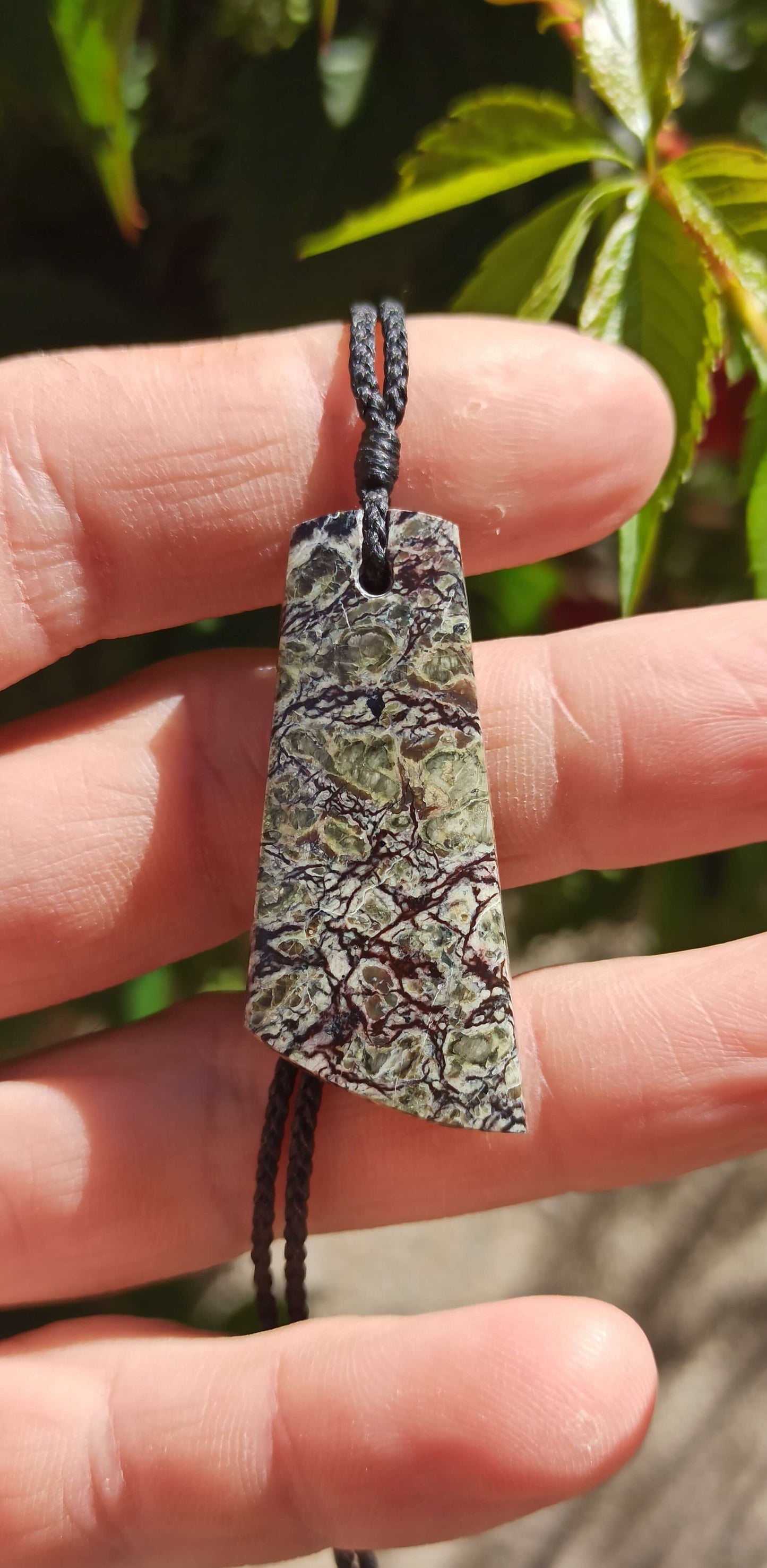 Pendentif Serpentine 🌿 Nouvelle Calédonie