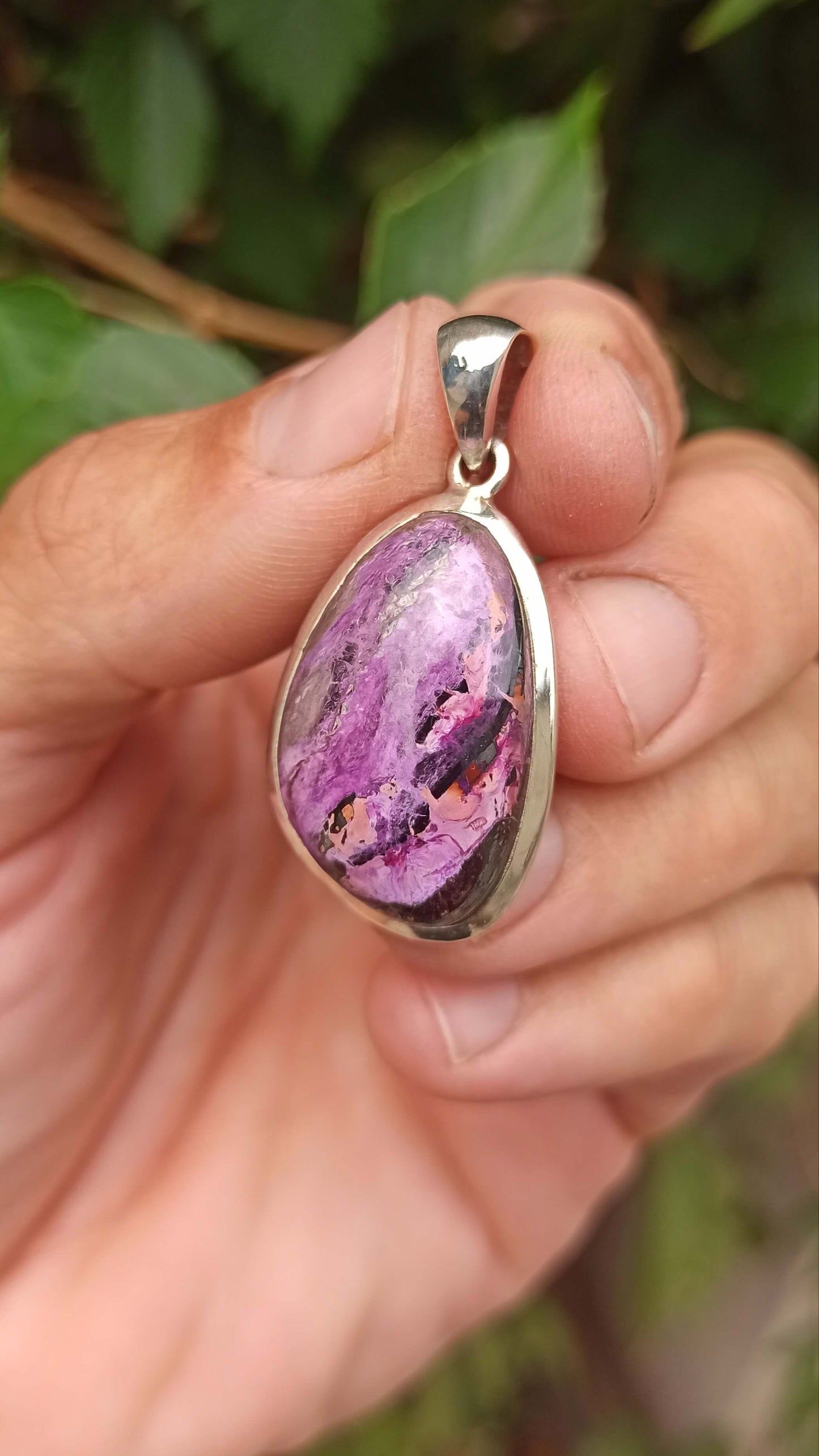 Pendentif Sugilite ~ Argent 925