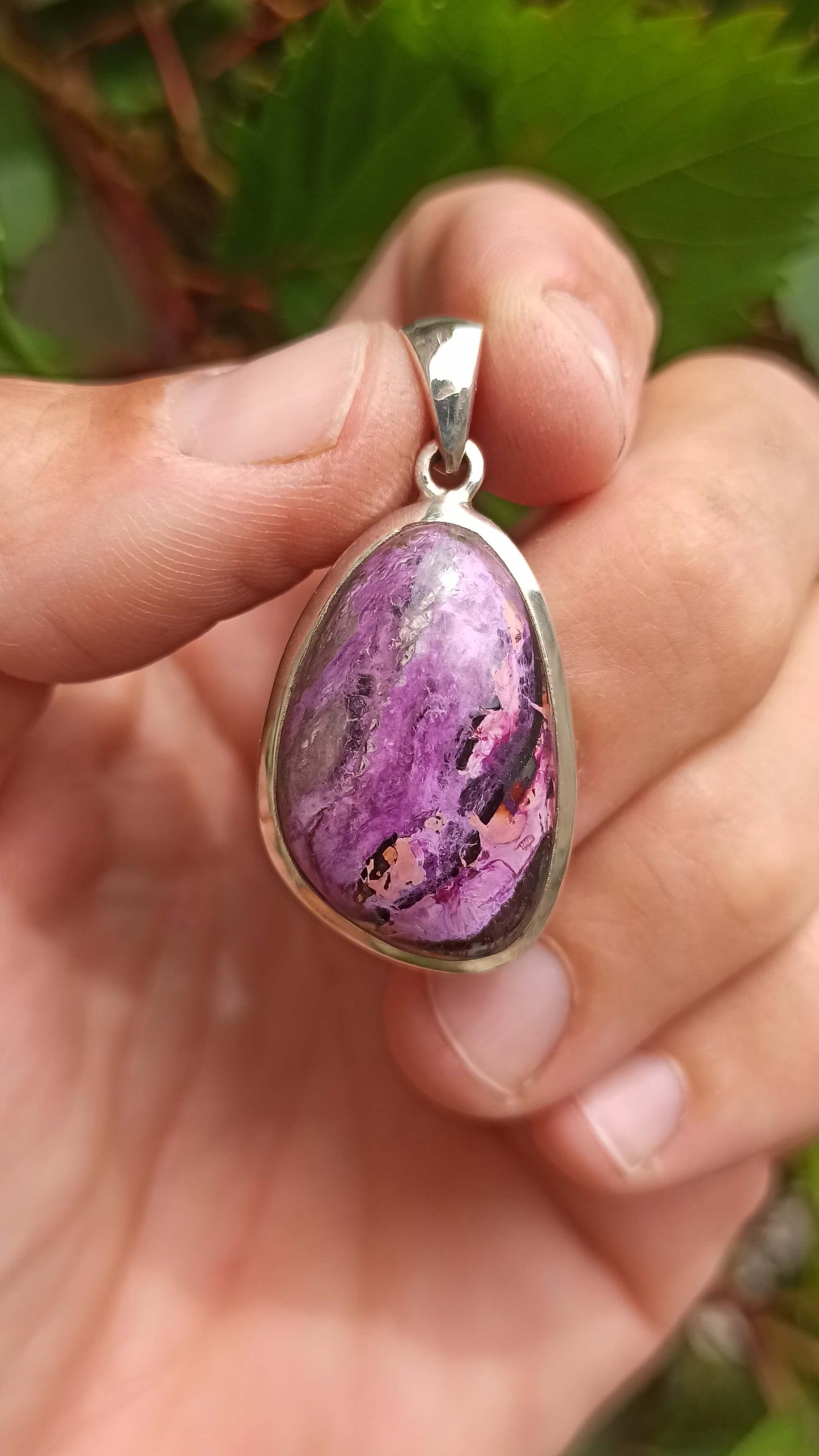 Pendentif Sugilite ~ Argent 925