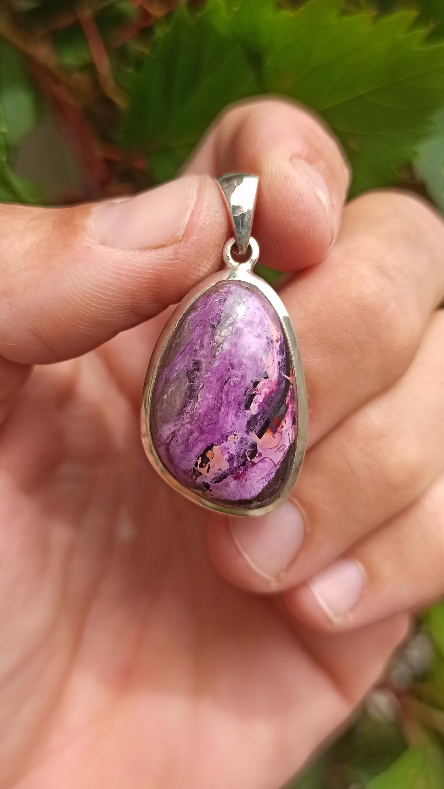 Pendentif Sugilite ~ Argent 925