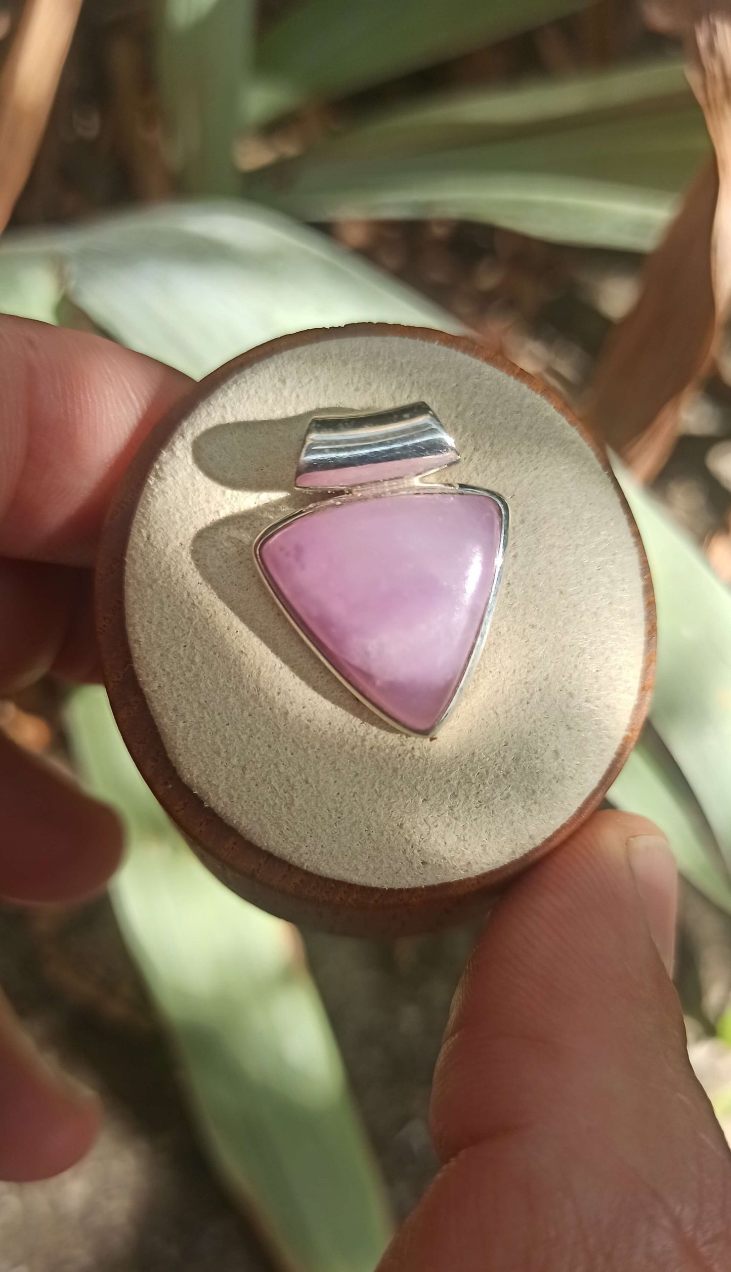 Pendentif Sugilite Rose ~ Argent 925