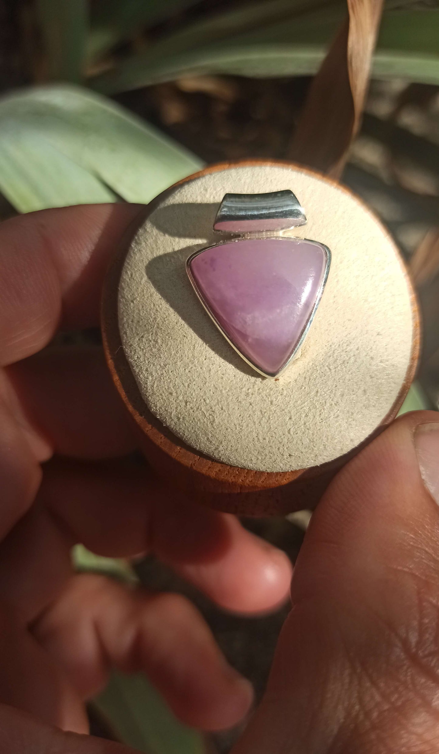 Pendentif Sugilite Rose ~ Argent 925